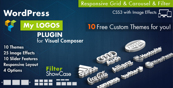 Logos Showcase for Visual Composer WordPress - Theme Grab